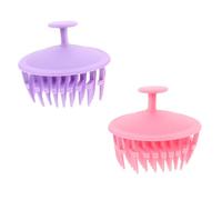 Beaupretty 6 Pezzi Massaggiante Silicone per e Capelluto Colori Rosa e Pettine Doccia Morbido per Shampoo Pulizia e Stimolazione Adatta Uso Familiare