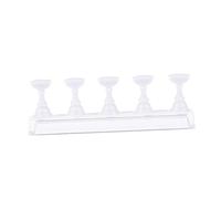 Beaupretty 6 Pezzi per Esposizione Unghie Magnetico Acrilico Set Base Cristallo e Design Scacchiera per Manicure e Domestico