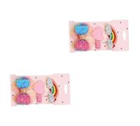 Beaupretty 6 Pz fermacapelli per ragazze mollette per arcobaleno Decorazione natalizia per per bambini cloud hair charms forcine per fermagli per con fiocco