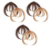 Beaupretty 6 Pz frangia di parrucca parrucche forcine mollette parrucchino con frangia finta estensioni della clip di di frangia scoppi Extensions per i estendere tornante 4a