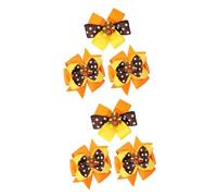 Beaupretty 6 Pz tornante barrette hair clips hair bow Turchia fermagli per da ballo accessori per per bambini per ragazze forcina di ringraziamento forcine di tacchino