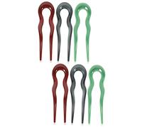 Beaupretty 6 Pz Tornante forchette per per ragazze spillo bastoni tu hair charms hair jewelry arredamento retrò molletta bastoncini per lunghi spille per materiale PC