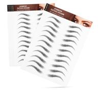 Beaupretty 6fogli Adesivi Per Sopracciglia Impermeabili Tatuaggio Temporaneo Con Aspetto Naturale Per Trucco Facile e Veloce Design Pre-formati Per Sopracciglia Simmetriche e Stilose