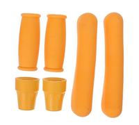 Beaupretty 6pezzi Cuscinetti Imbottiti Per Stampelle Di Ricambio Per Stampelle Ortopediche Impugnatura Imbottita in Schiuma Cuscinetti Per Impugnatura Per Parti Di Ricambio Per Bastoni Da Pas