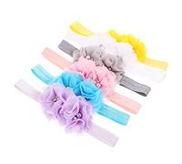 Beaupretty 6pezzi Fasce Elastiche Per Capelli Per Ragazzo Ragazza Ragazza Delicati Capelli Vari Colori Per Abbinare i Vestiti Per Banchetto Dei Cento Giorni Shower e Compleanni