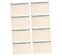 Beaupretty 8 pezzi Astucci Tela con Cerniera Liscia Borse per Matite e Cancelleria Organizer Viaggio Compatti e Resistenti Adatti Penne Monete e Accessori Scolastici