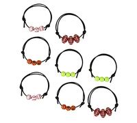 Beaupretty 8 pezzi Bracciale Sportivo con Palline per Basketball Baseball Rugby e Tennis Accessori per Adulti e Teenager per e Sportivi