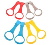 Beaupretty 8 Pezzi Cot Pull Up Rings With Detachable Buckle Non-slip Plastic Handles For Standing And Walking Training Playpen Safety Accessories