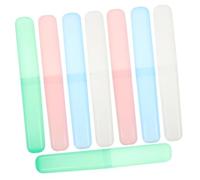 Beaupretty 8 Pezzi Custodie Spazzolino Viaggio in Plastica Protettore Antipolvere per Spazzolino Separazione Individuale per Campeggio Scuola e Colori Misti