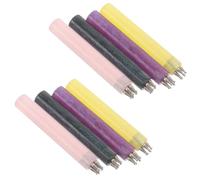 Beaupretty 8 Pezzi Penna per Nail Art con Design a Cinque Petali, Punte in Metallo Resistenti e Manico Glitterato Ergonomico per Creazioni Precise e Dimensioni Uniformi delle Gocce