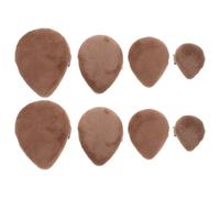 Beaupretty 8 Pezzi sbuffo di cosmetici spugna per il trucco da viaggio sbuffo di trucco riutilizzabile Soffio di cipria di fondazione liquida Brown