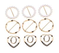 Beaupretty 9 Fermagli Per Magliette Con : Fermaglio Per Sciarpa, Cravatte O, Spilla in Metallo Per Sciarpa, Fibbia Per, Annodato Ad Angolo Per