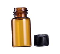 Beaupretty 9pezzi Bottiglia di Vetro Ambrato da Bottigliette per Olio e Profumo con Coperchio Piccole Bottigliette da Viaggio per Oli Essenziali e Prodotti Chimici