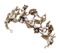 Beaupretty Accessori Accessori Per Scuro Da Sposa Fascia Da Sposa Con Perle Copricapo Decorazioni Arredamento Genere Accessori Per Da Sposa Lega Di Zinco Golden