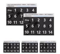 Beaupretty Adesivi per Note di Batteria Handpan 5 Pezzi Numerici Neri Rimovibili per Principianti Etichette Musicali per Tamburo a Lingua per Esercizi e Educazione Musicale