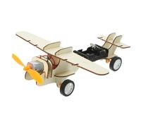 Beaupretty Aereo in Legno DIY per Educativo Scientifico Stem Kit Assemblaggio Manuale per Sviluppo Capacità Cognitive e Abilità Pratiche