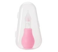 Beaupretty Aspiratore Nasale Silicone per con Custodia Pulitore per La Mucosa Nascosta Dei Facile Usare e Controllare per Piccole e Comfort Del Rosa