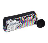 Beaupretty Astuccio Portapenne Con Paillettes Glitterato Borsa Per Trucco Da Viaggio Organizer Multiuso Per Ragazze Per Scuola