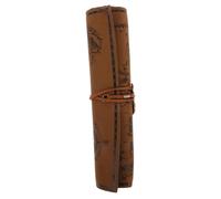 Beaupretty Astuccio Vintage e Sintetica Capacità Portatile Organizer per e Cancelleria Design Creativo Colore Marrone Scuro