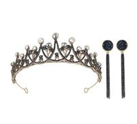 Beaupretty barocca grazia corone principesse lady-era queen nuziale diademi nuziali orecchini tiara barocchi parrucche gioielli da sposa e orecchini barocchi lega