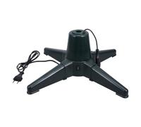 Beaupretty Base Rotante Elettrica per Albero Artificiale Pieghevole | Tubo da 2,2 Cm, Supporto Stabile e Display a 360 Gradi, per Alberi da 1,2 a 1,5 Metri