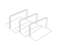 Beaupretty Bianco Basi Divisorie per Congelatore, 3 Pezzi, in Ferro | da 3-5mm, Base Larga Stabile, Installazione Semplice, per Armadi e Congelatori