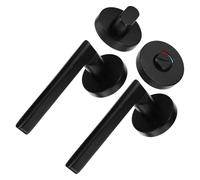 Beaupretty Blocco divisorio del bagno Serratura porta indicatore Black