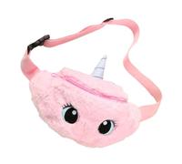 Beaupretty Borsa a tracolla peluche cartone animato borsa carina fanny da donna moda Cintura Carino da viaggio per con unicorno borsa per bambine poliestere