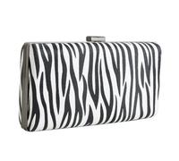 Beaupretty Borsa da Notte con Stampa Zebra Borsetta PU alla Moda per Donna Design Compatto per Smartphone e Cosmetici Chiusura Affidabile per Feste e Cerimonie