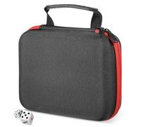 Beaupretty Borsa Porta Dadi Portatile 20X16X6 CM Doppio Scomparto e Cerniera Custodia Compatta per Dadi da Gioco Organizzatore Tasca a Rete per Miniature e Accessori da Tavolo