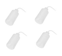 Beaupretty Bottiglia Comprimibile per Lavaggio Occhi 250 Ml Set da 4 Pezzi Bocca a Gomito in Abs per Soluzione Salina e Acqua Distillata, Strumento Pratico per Uso Domestico e Centri