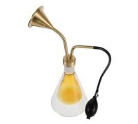 Beaupretty Bottiglia Diffusore Aromaterapia in Vetro Doppia Parete con Pompa Manuale in Ottone Flacone Portatile per Campionamento Oli Essenziali e Profumi Spa Tester Fragranze Multiscent