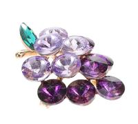 Beaupretty Brooch Pin for Women Cute Alloy Glass Fruit Lapel Pin Boho Badge for Hats Bags and Dresses Stylish Summer Accessory