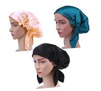 Beaupretty Cappello Di Seta Pura Per Dormire Cuffia Da Notte Donna in Tessuto Liscio Elastico Adatta Capelli Lunghi Ricci Lisci Per Proteggere Acconciature e Prevenire Caduta Capelli
