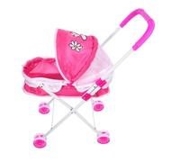 Beaupretty Carrozzina Pieghevole per Bambolotti Leggero e per Accessorio Dollhouse Ruolo e Organizzazione Giocattoli