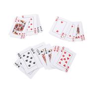 Beaupretty Carte da Gioco Braille in Carta Resistente per Ipovedenti e Non Vedenti Strumento Assistivo Grandi Dimensioni Marcature Tattili per Divertimento e Inclusione