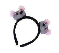 Beaupretty cerchietti per di capodanno hair charms hair accessories mouse mini mouse piccolo mini mouse fascia per topo copricapo di capodanno fascia per topi Light Grey