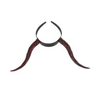Beaupretty Cerchietto Corna Diavolo Plastica Riutilizzabile per Cosplay Halloween Accessorio Party Dress Up per Adulti e Fascia per Costume Strega e Demone