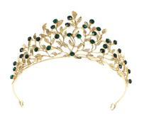 Beaupretty Cerchio di testa della di diamanti diademi nuziali per la sposa copricapo da sposa Bride Tiara fascia da sposa corone della sposa Lega di zinco Green