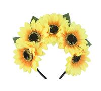 Beaupretty cerchio per da festa hawaiano fiore nuziale fiore per hawaiano hair charms hair jewelry gala simulare il cerchio per di girasole Copricapo fotografico