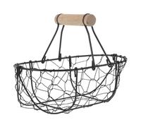Beaupretty Cesto Porta Uova in Ferro Battuto Stile Vintage con Manico Comodo e Design Rustico per Cucina e Conservazione di Frutta e Pane