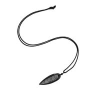 Beaupretty Ciondolo Fossile Ammonite Grande Dimensione Pietra Orthoceras per Gioielli Donna e Decorazione Casa Specimen Naturale Unico con Origine Antica Marina