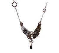 Beaupretty Collana Ciondolo Steam Gear Retrò Vintage e Punk Accessori Per Eleganti Per Per Cene e Feste Compleanno