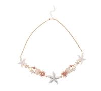 Beaupretty Collana Donna Ciondolo a Forma Di Frutto Di Mare e Guscio Metallo Stile Boho Per Festa in Spiaggia Oceano Tema Accessorio Estivo