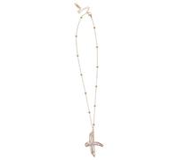 Beaupretty Collana Donna con Perla Barocca e Ciondolo Croce Minimalista Gioiello Religioso per Battesimo e Celebrazioni Natalizie Accessorio Versatile e Leggero per Fede e Spiritualità