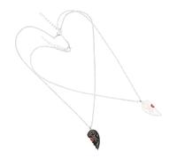 Beaupretty Collana Forma Di Cuore Spezzato Per Ciondolo Abbinato Puzzle Cuore Collana Con Catena in Lega Per Amici e Partner
