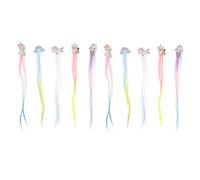 Beaupretty Confezione Da 10 Fermagli Per Arcobaleno Extension Per Per Ragazze Accessori Per Leggeri E Traspiranti Per Uso Quotidiano Feste Matrimoni