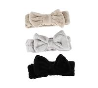 Beaupretty Confezione Da 3 Fasce Elastiche Per Fasce Per Il Trucco Da Donna Fiocco in Corallo Fascia Per Il Lavaggio Del Viso Adorabile Per Le Ragazze