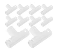 Beaupretty Connettore a Tre Vie in Plastica Pp per Vasca da Bagno Pieghevole, Kit da 10 Pezzi per Montaggio e Riparazione Telaio Secchio, Resistente al Calore, Adatto a Viaggi e Uso