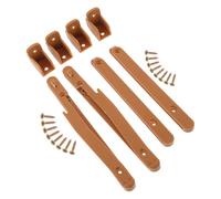 Beaupretty Connettore Regolabile Culla in Plastica per Recinzione 2 Set Marrone con Viti, Accessori per Collegamento Ferroviario, Facile Installazione per Mobili e Armadietti Fai da Te